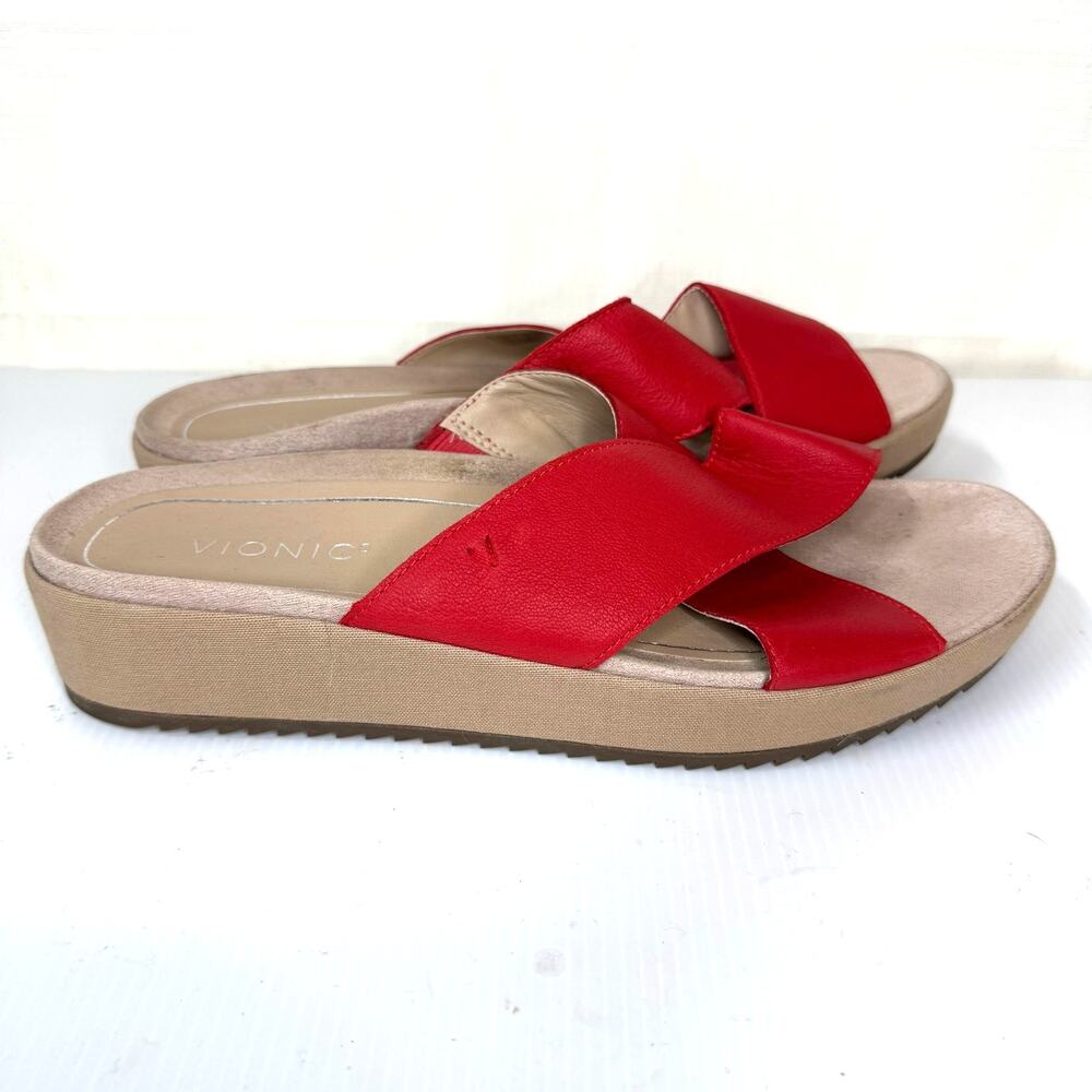 Vionic Hayden Platform Slides Size 9 Slip On Comf… - image 4